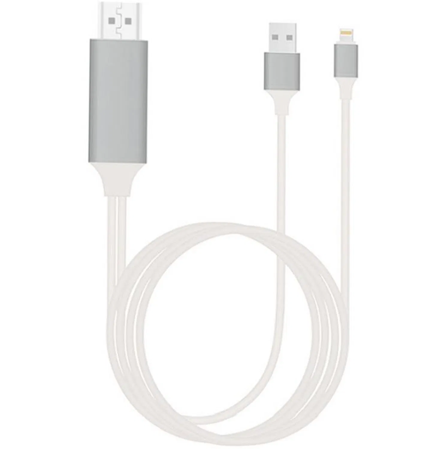 HDMI a USB Macho y iPhone, Cable Mhl